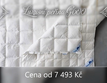 Luxusní peřina ze 100% husího prachového peří G600